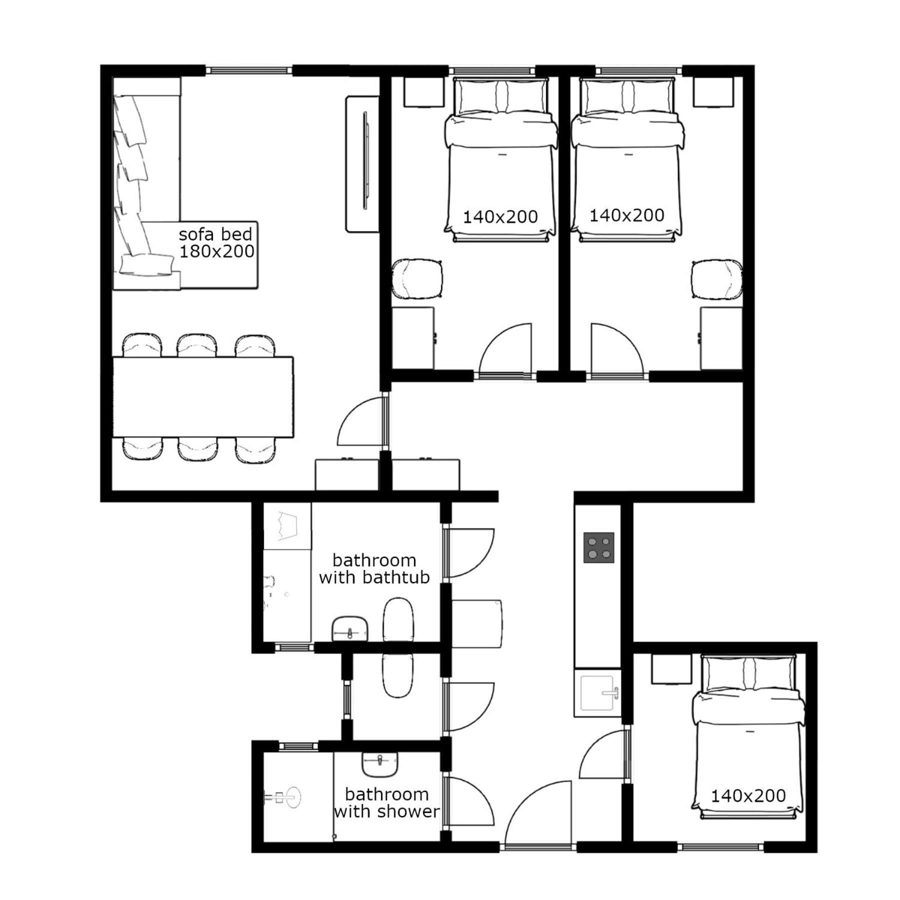Joseph Boulevard Apartment - 3Bdr, 2Bath, 8Ppl Budapest Eksteriør bilde